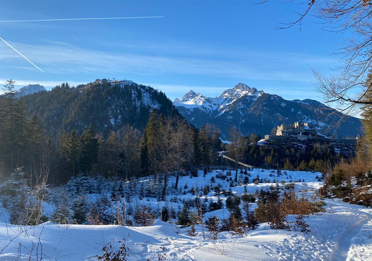 Jaegers Wohnung Zwischen Ehrenberg Und Neuschwanstein Reuthe Esterno foto